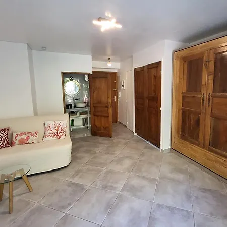 Studio 4 Personnes Avec Jardin Et Parking A Lägenhet *